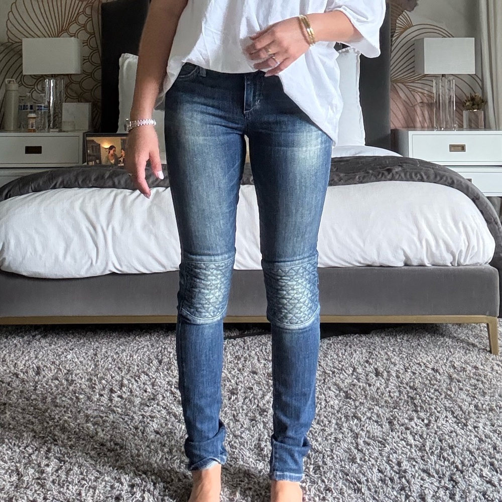 Joe’s Jean Skinny Jeans with Knee Patches